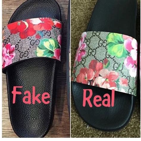 fake real looking gucci slides|how to authenticate gucci slides.